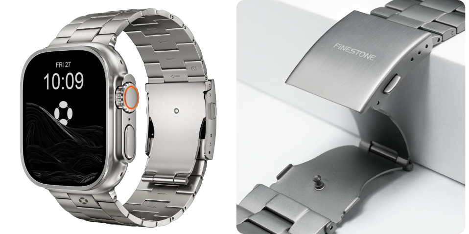 A close up of a watch