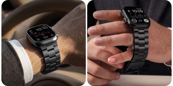 A close up of a smart watch