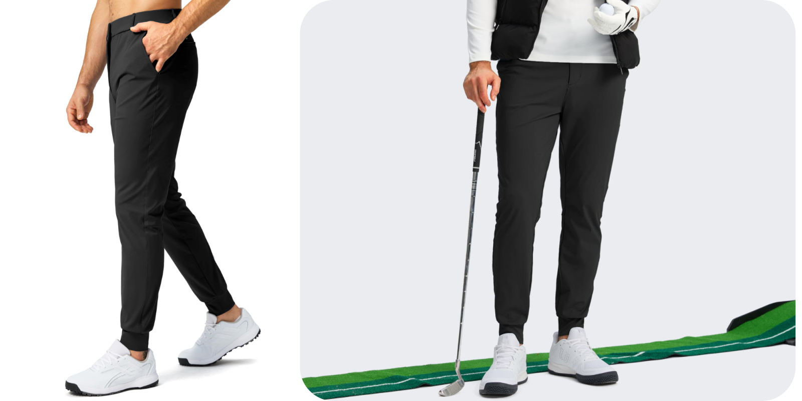 A man holding a golf club
