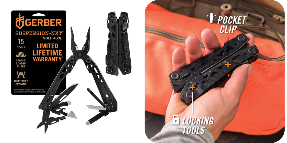 A person holding a multi tool