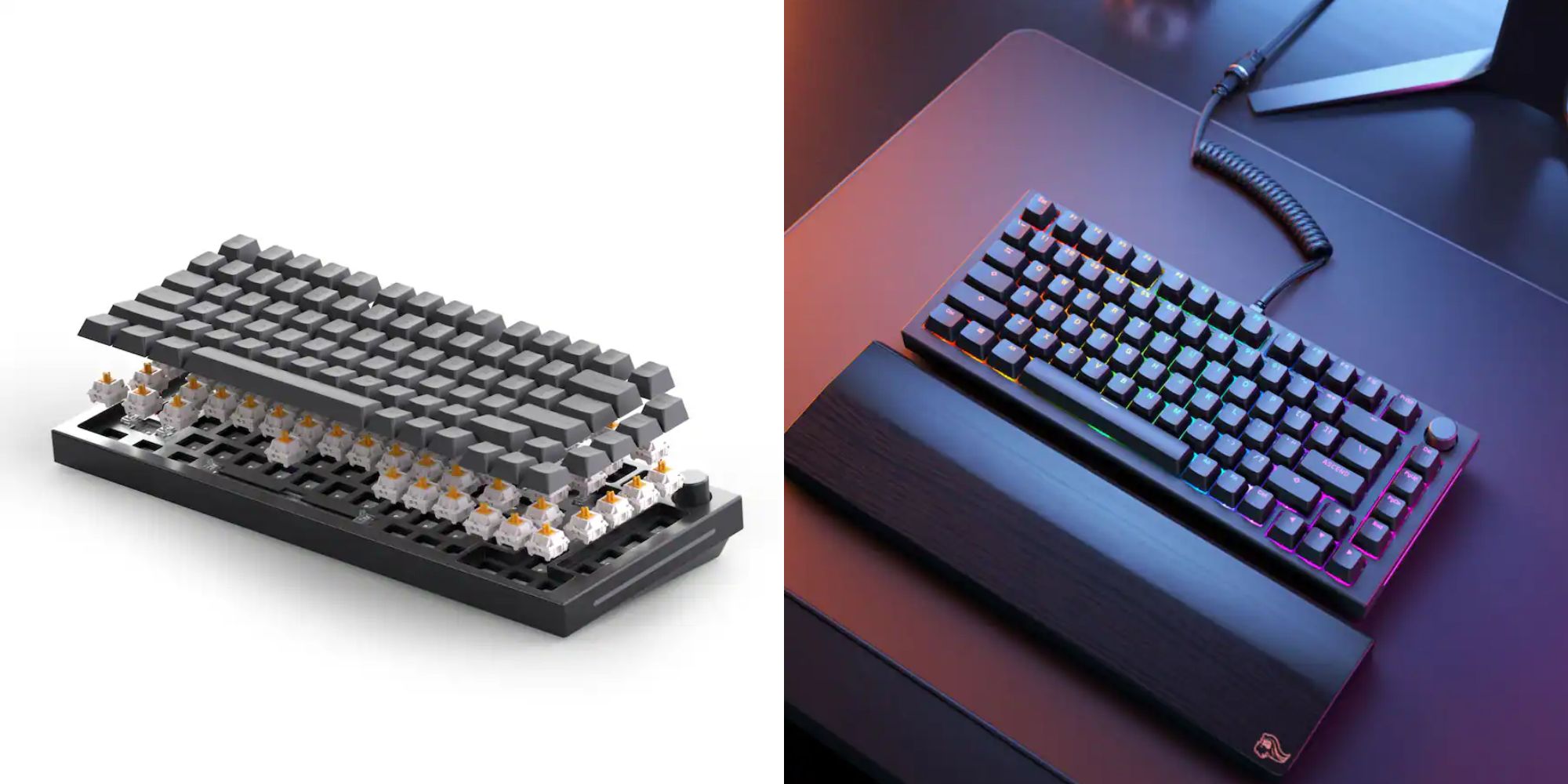 A close up of a keyboard
