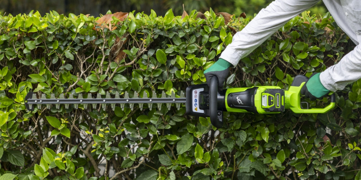 Bring this 24V 24-inch Greenworks cordless electric hedge trimmer + 2.0Ah battery to your arsenal for a $120 low