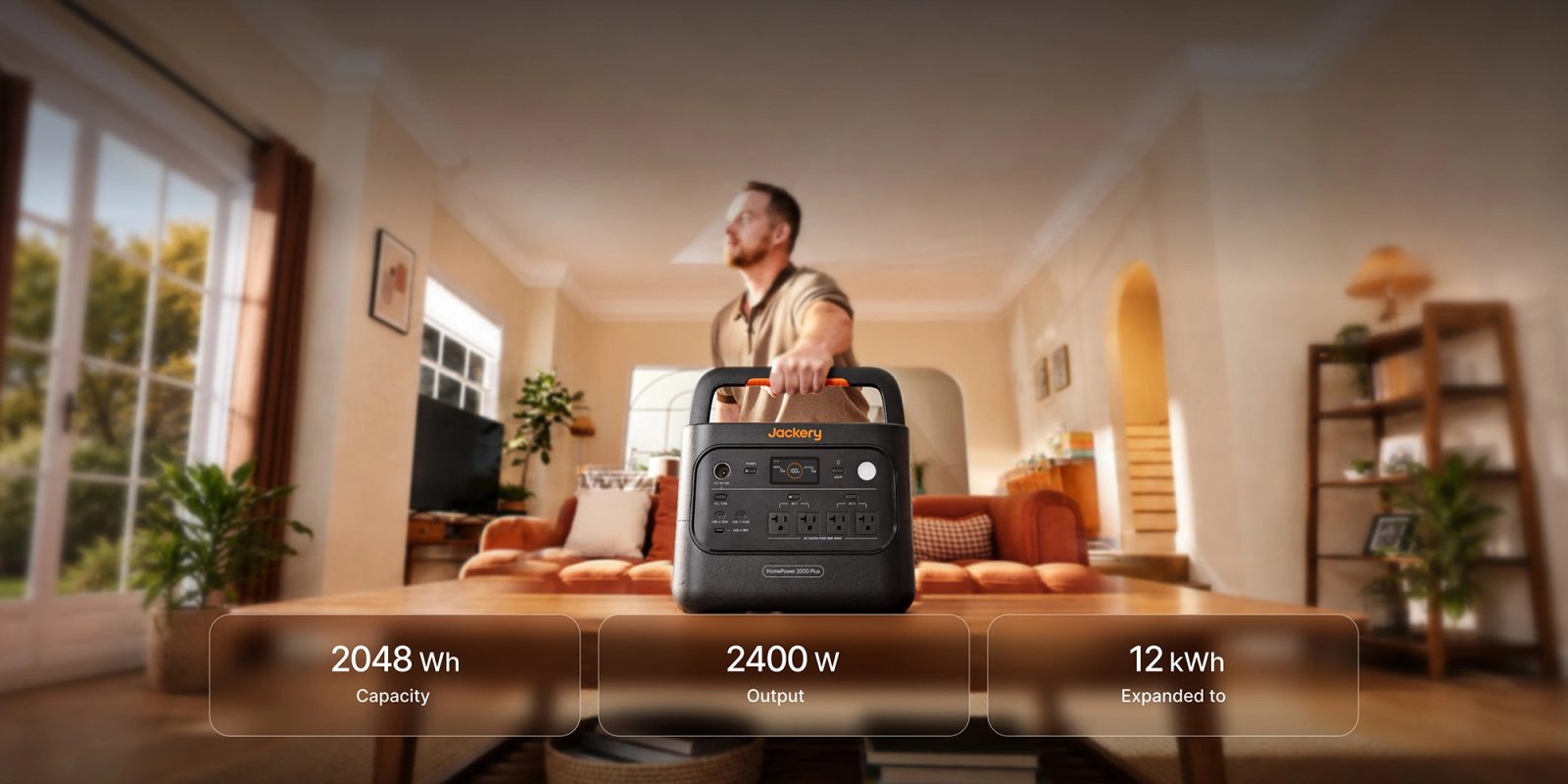 A man holding a power outlet