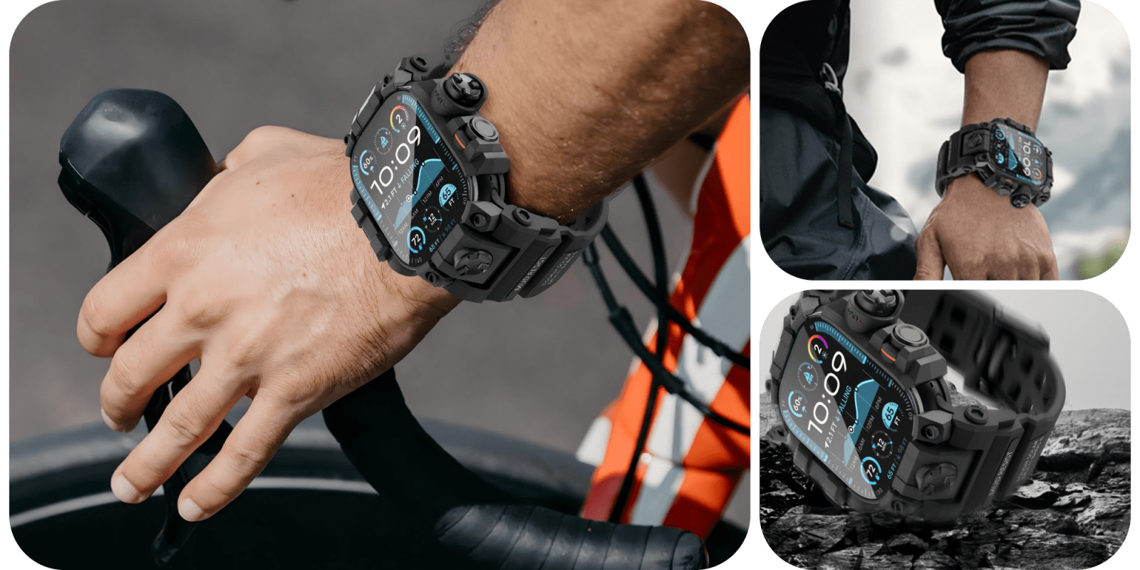 A close up of a watch
