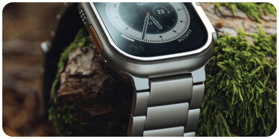 A close up of a watch