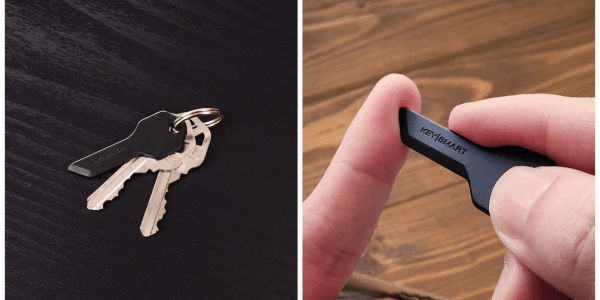 A close up of a key chain