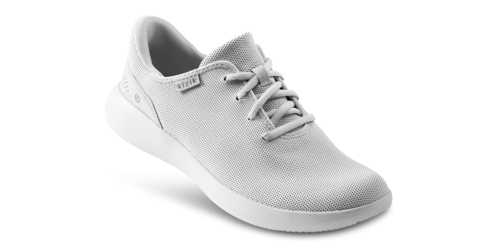 A white shoe with laces