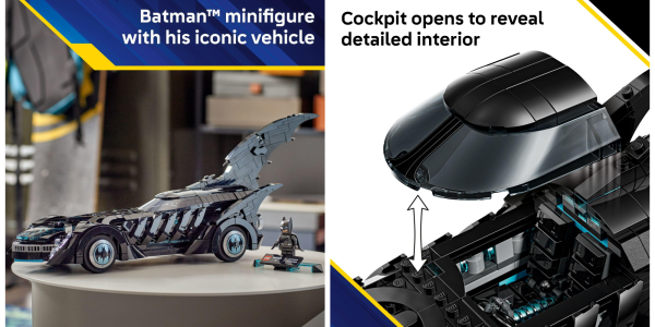 A toy car and a lego car