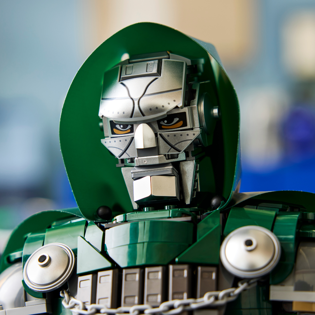 A toy figure of a robot
