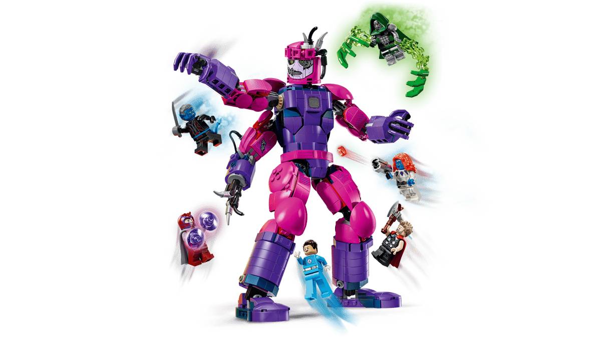 A group of toy figures