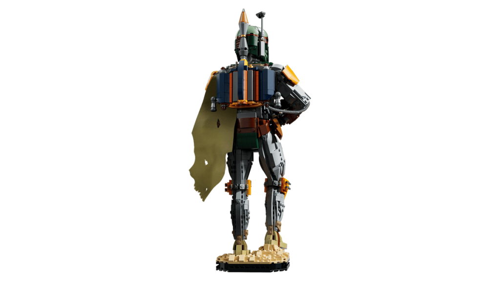A toy robot with a cape