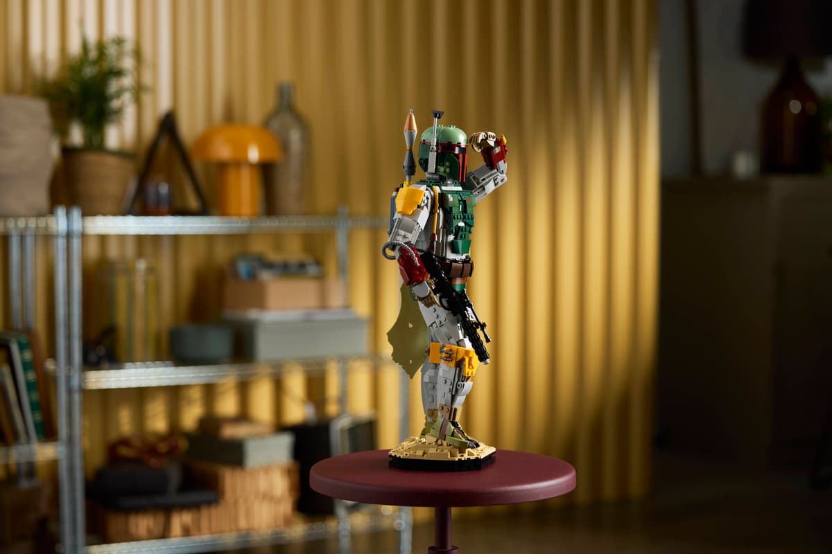 A toy figurine of a character on a table