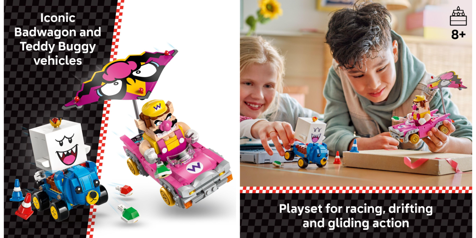 Expand LEGO Mario Kart collections with more antagonists via this Wario & King Boo set down at $33