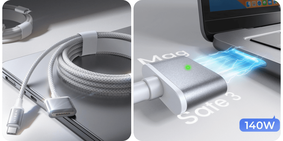 A close up of a charger