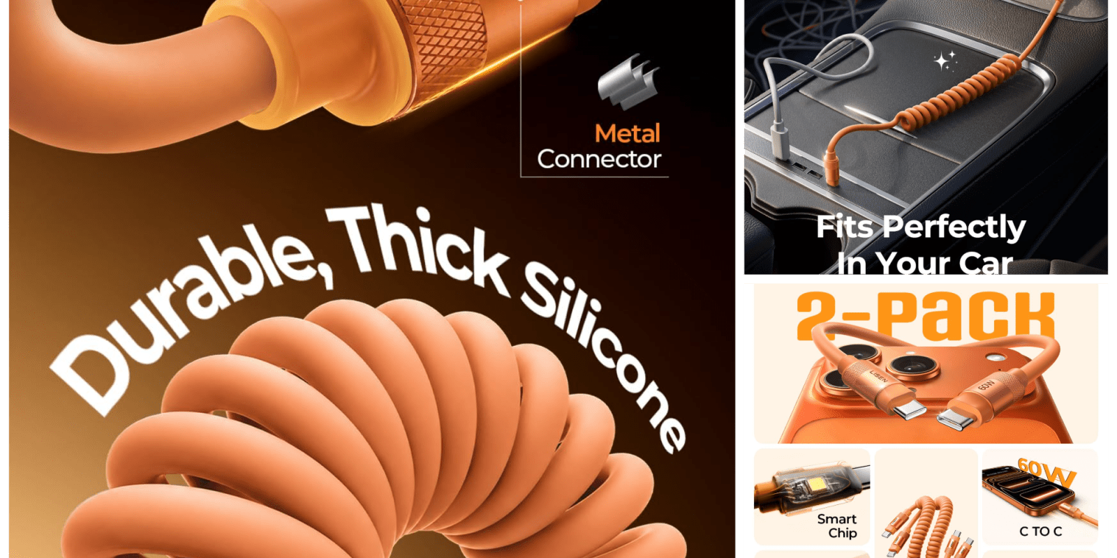 A close up of a cable