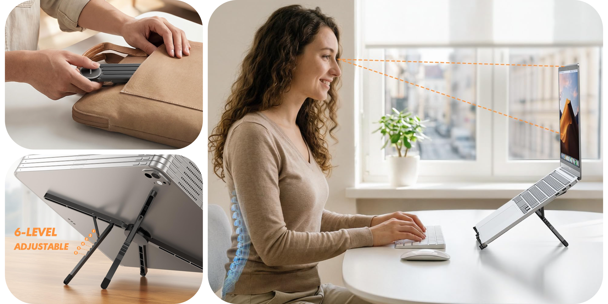 Drop this collapsible aluminum laptop stand in your tech bin for $15.50 (Save 43%)