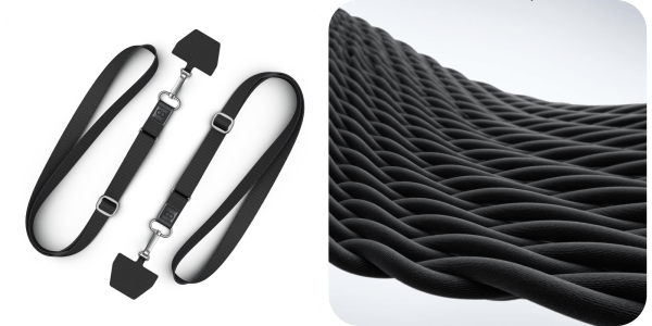 A close up of a strap
