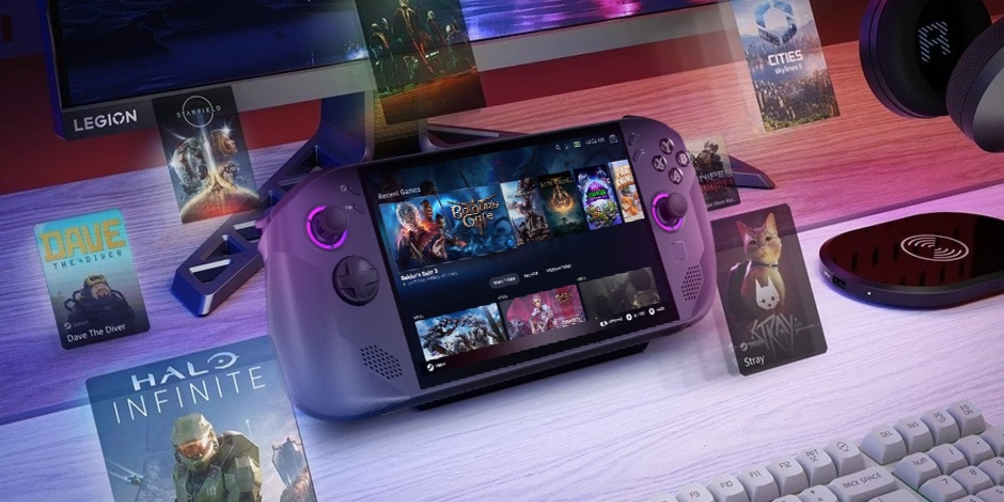 Image showing Lenovo's Legion Go S PC gaming handheld.