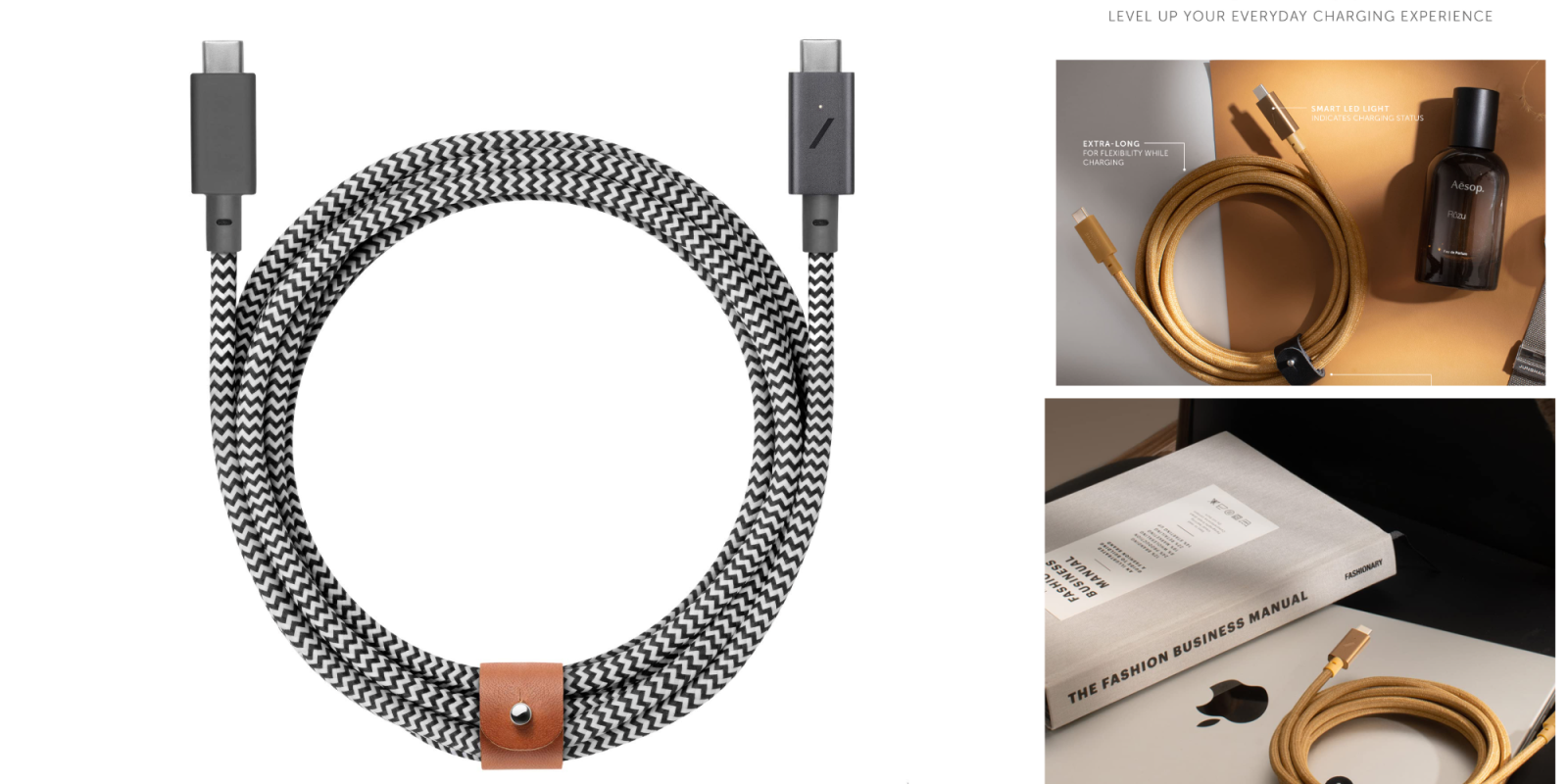 A close up of a cable