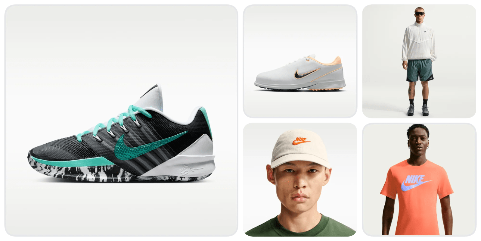 A collage of a man's shoes