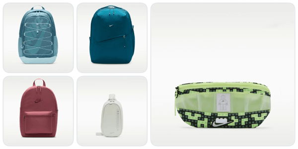 A collage of different bags