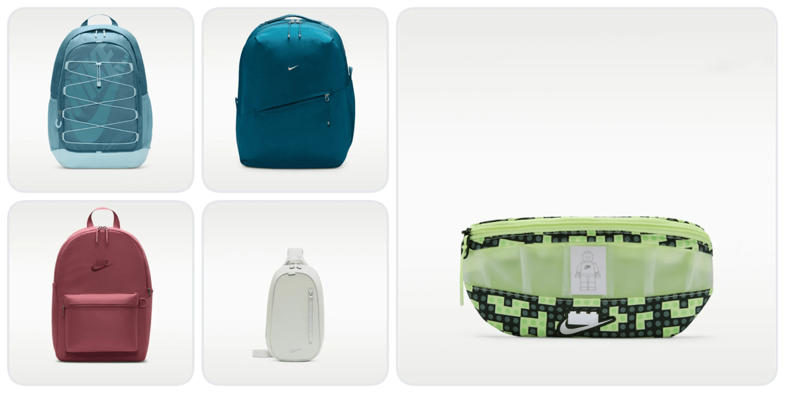 A collage of different bags