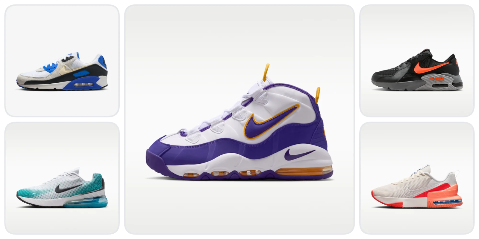A purple and white shoe