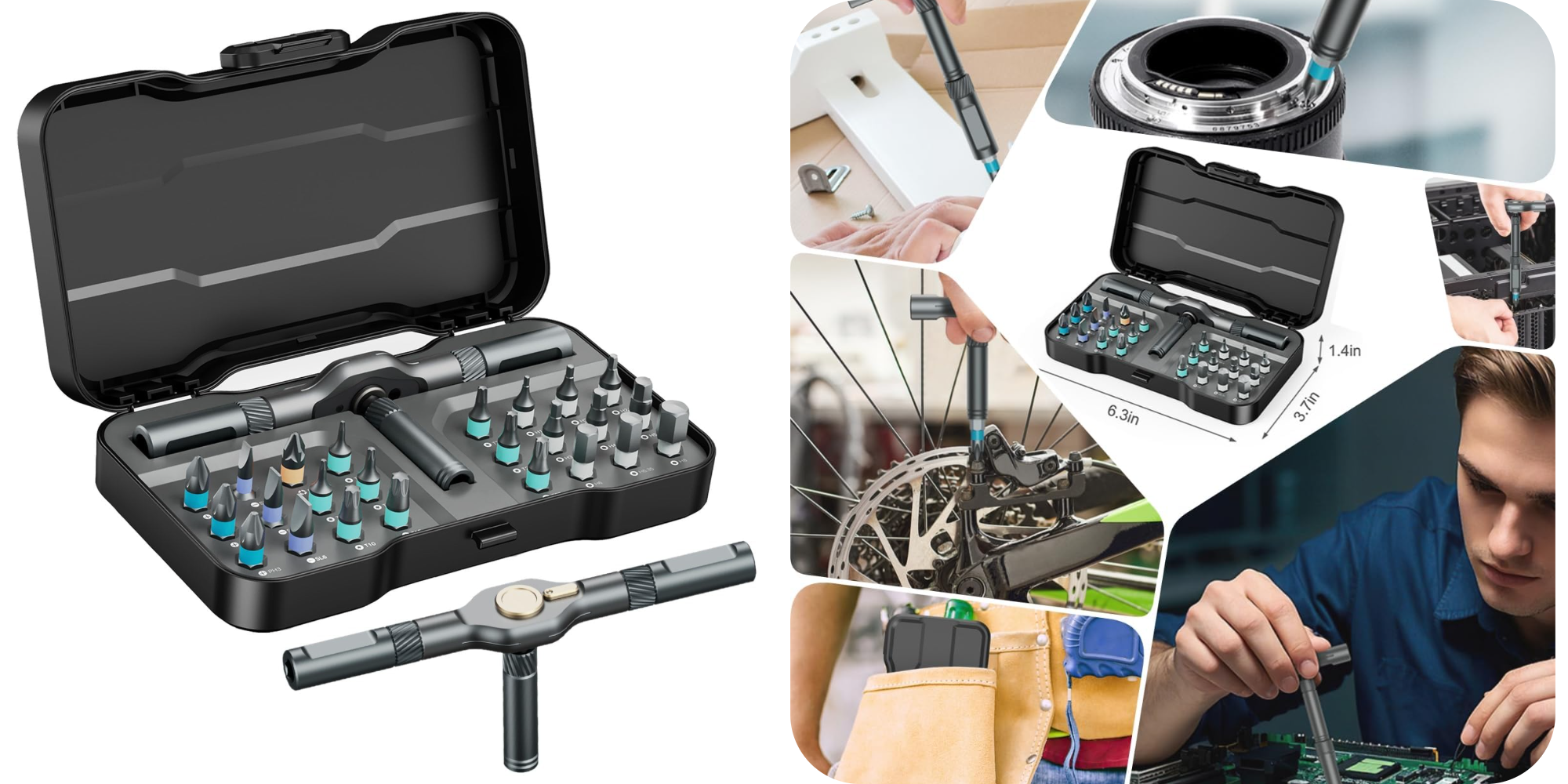 DRTセット Amazon drop this 24-in-1 magnetic ratcheting screwdriver set at