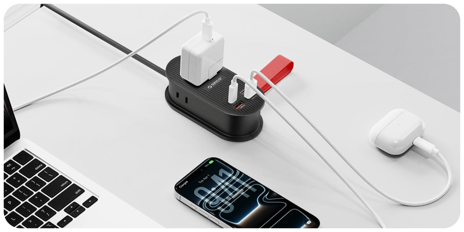 A phone with a charger plugged into it