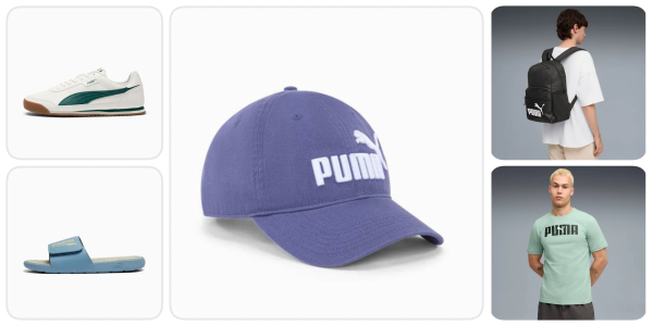A purple hat with white text