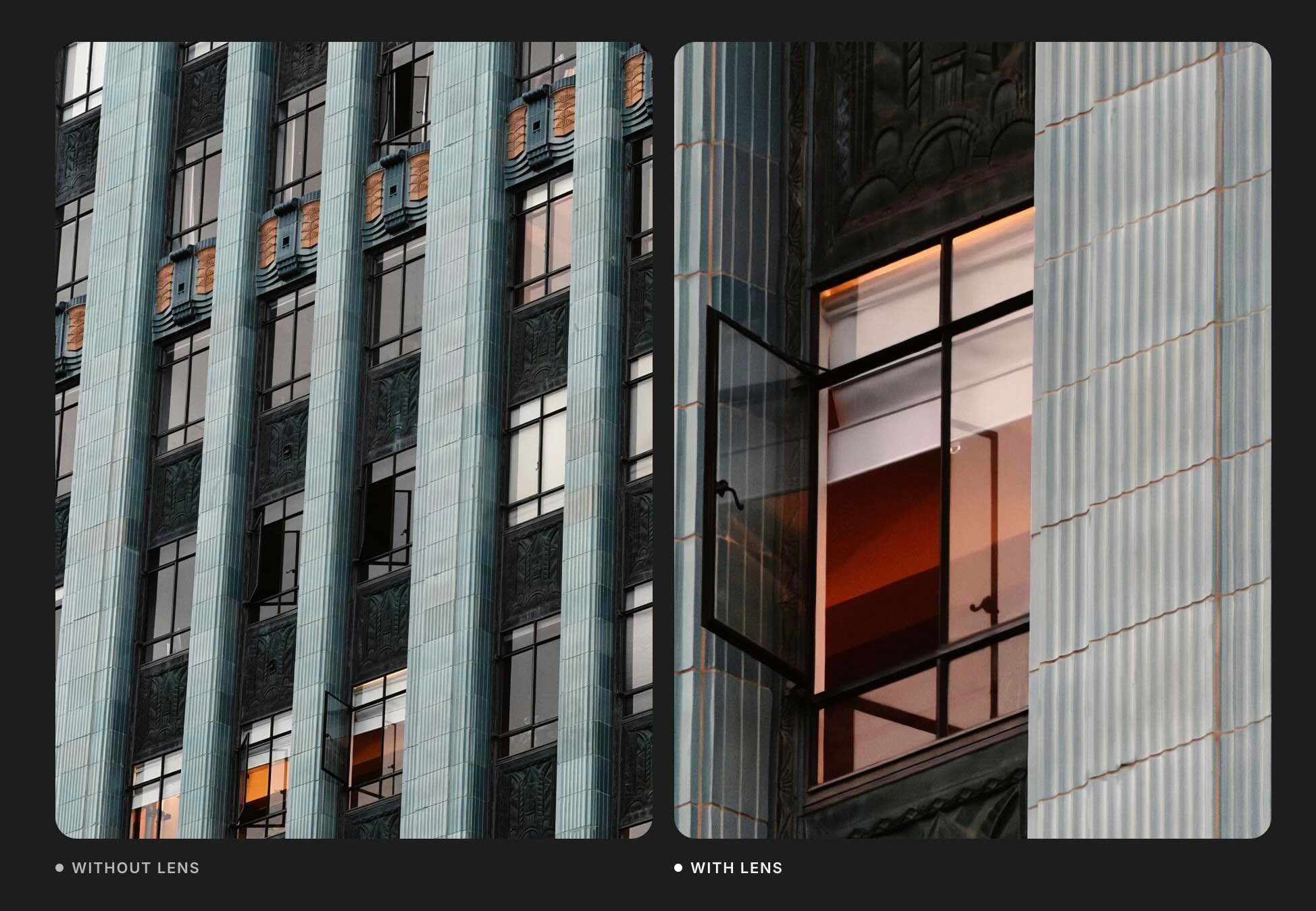A close up of a building