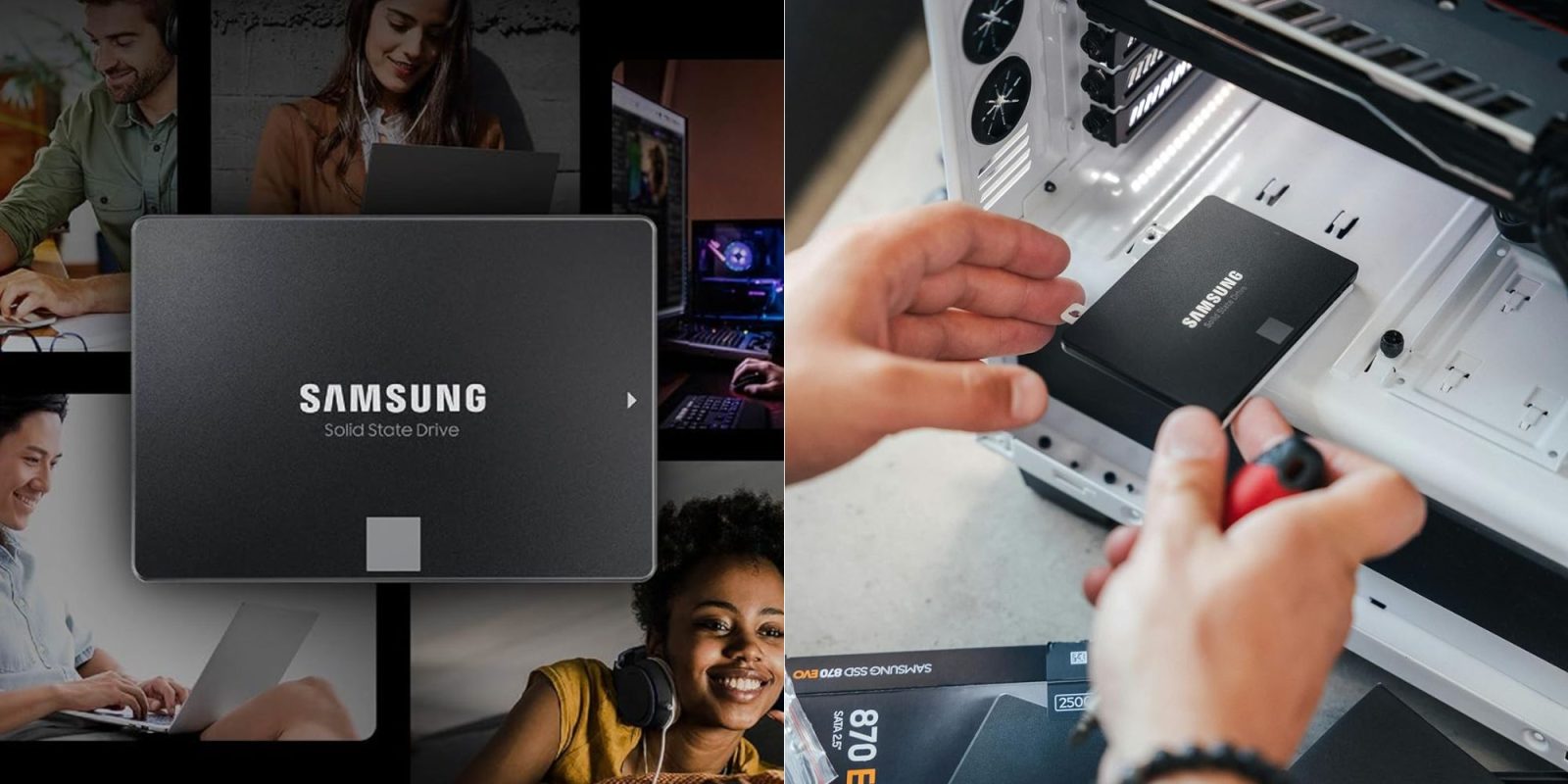 Image showing renders of Samsung's 870 EVO SATA SSD.
