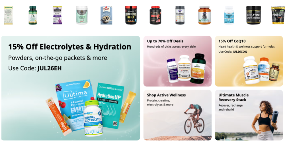 Score up to 70% off supplements, creatine, protein, and more at iHerb, deals from $3