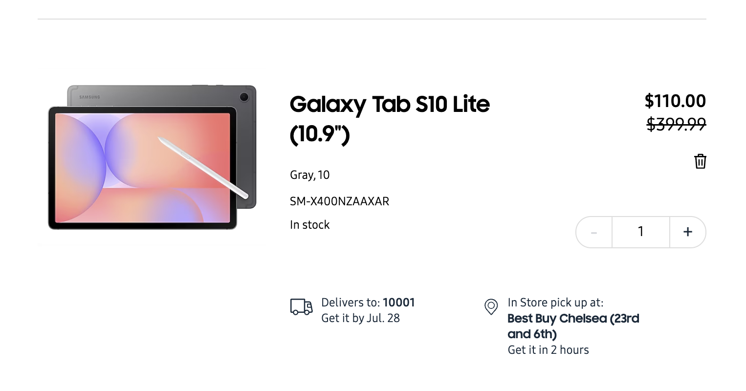 A screen shot of a device