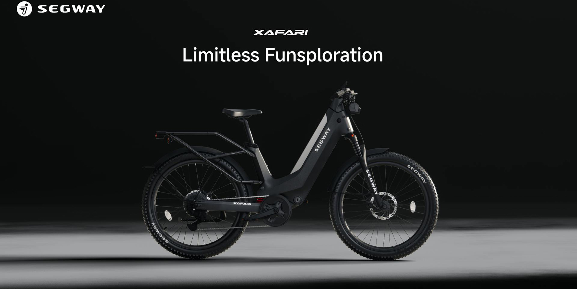 A black and white bike