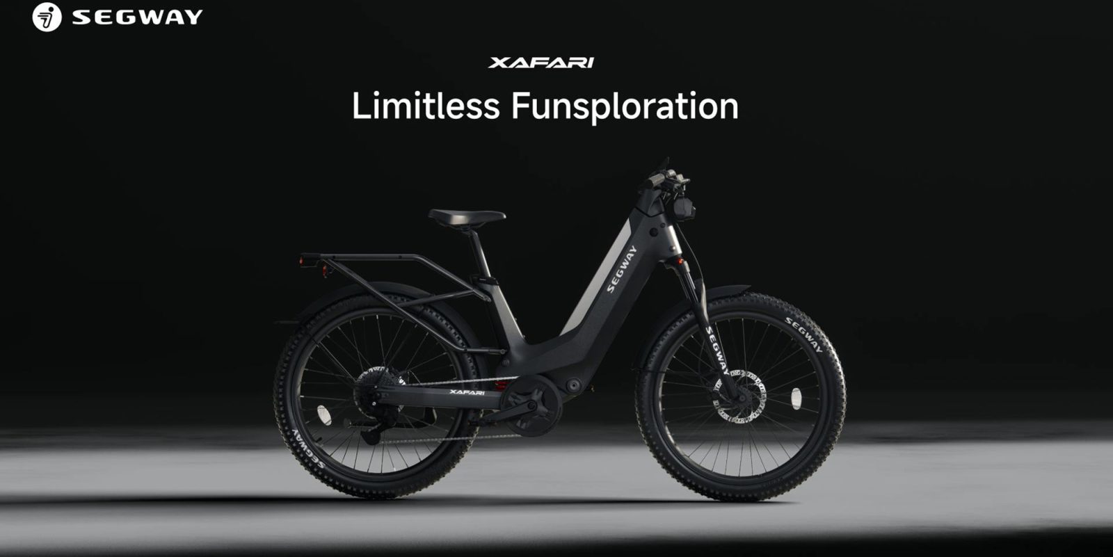 A black and white bike