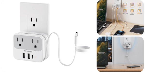 A close up of a power outlet