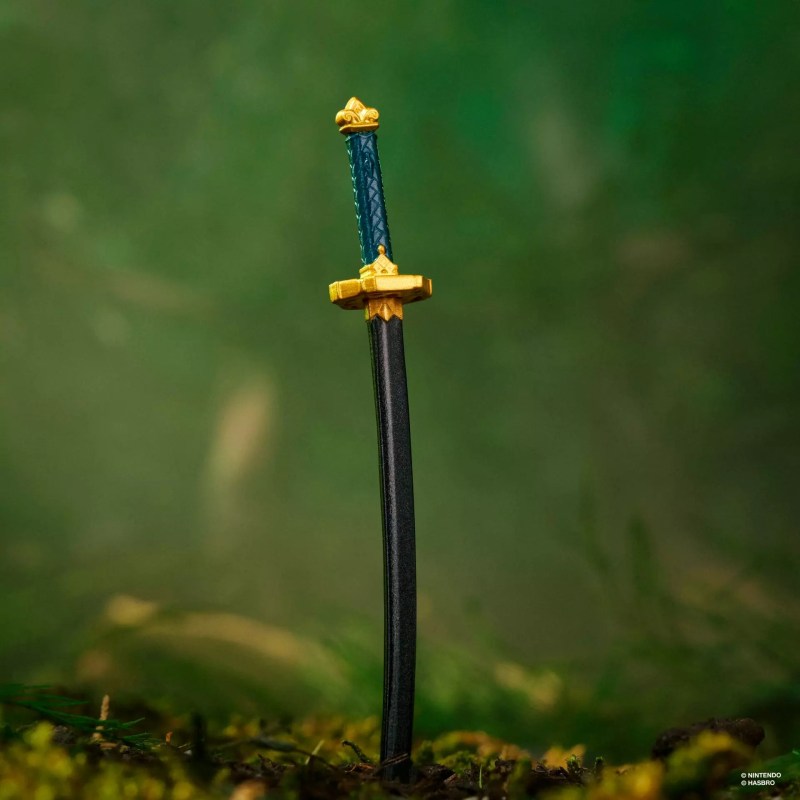 A toy sword in the grass