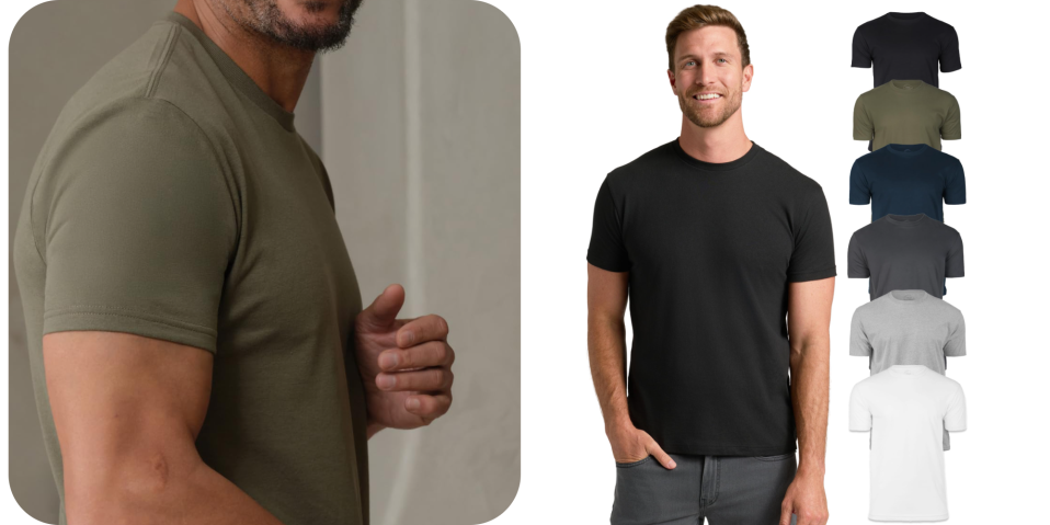 A man wearing a black shirt