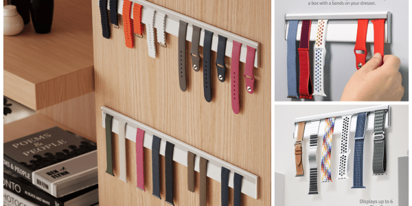 Several different colored belts on a wall