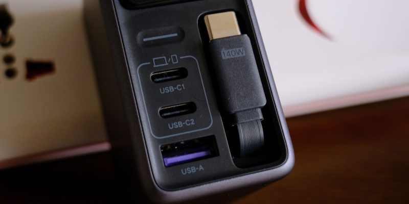 A close up of a device