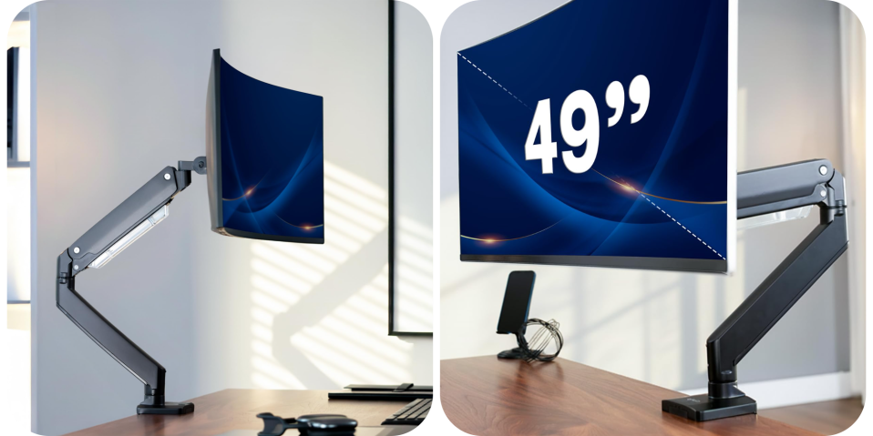A computer monitor on a wall