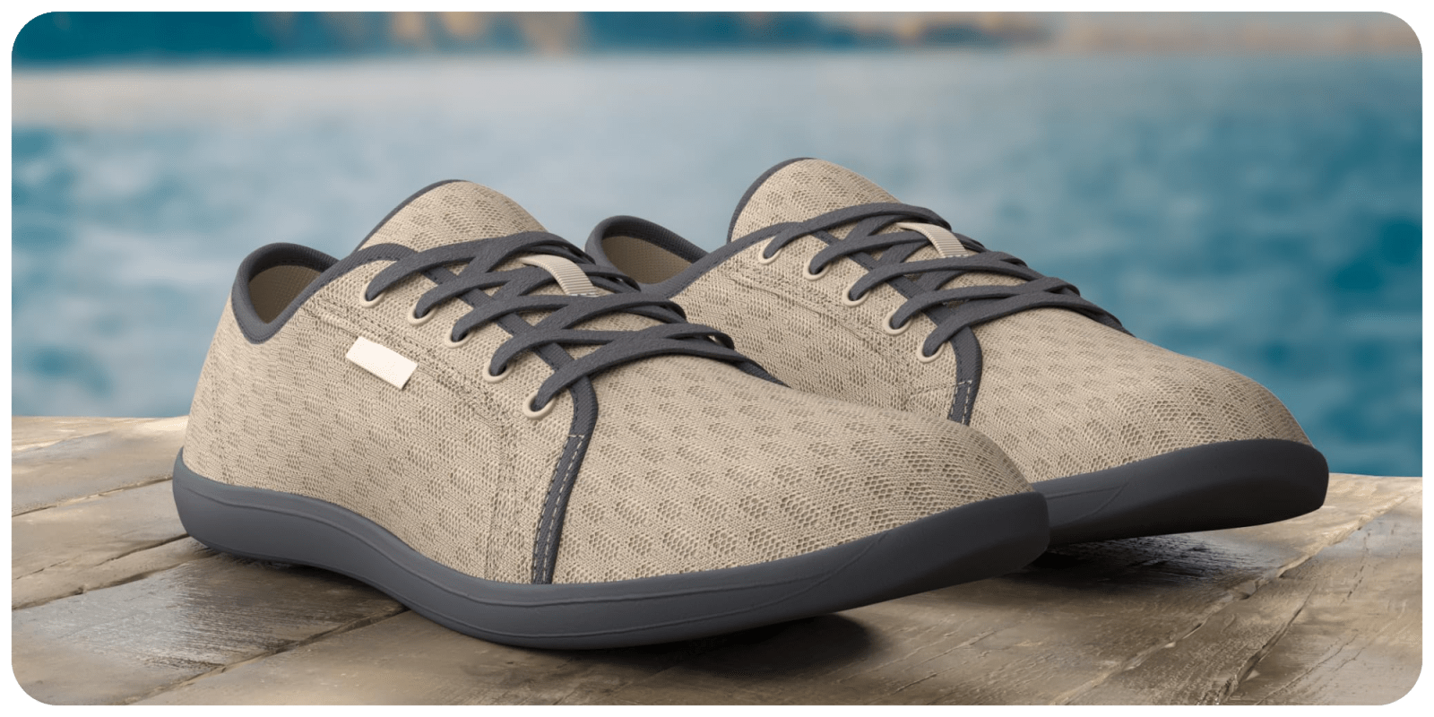 A pair of shoes on a table
