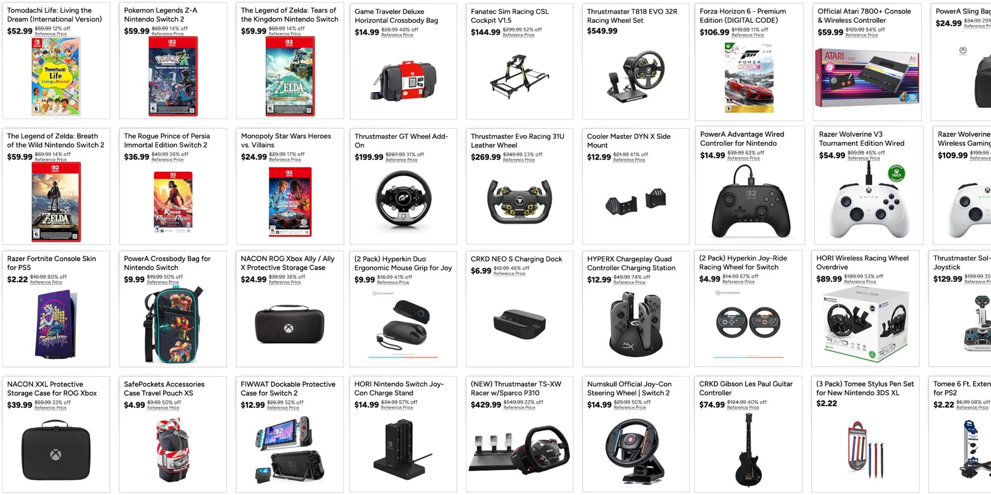 A screenshot of a video game store