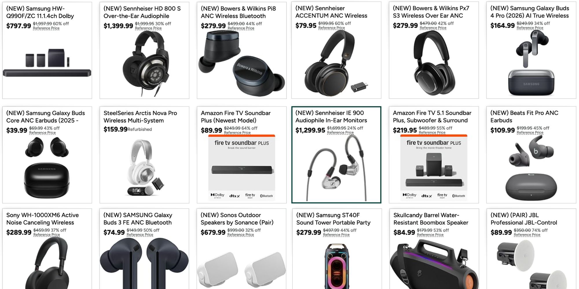 A collage of images of headphones