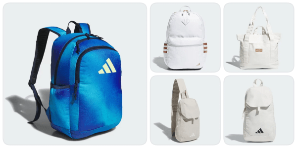 A group of backpacks with different colors