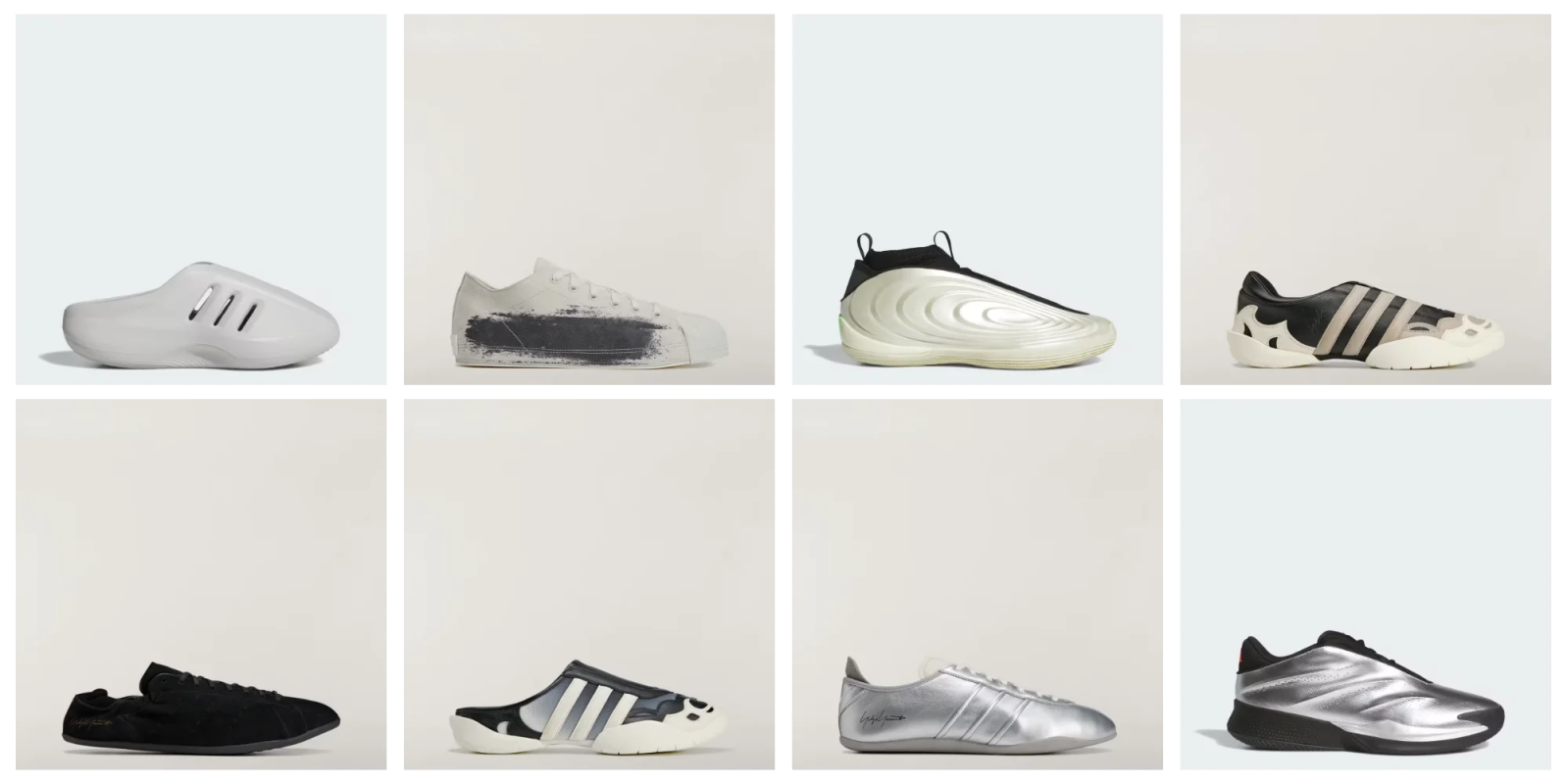 A collage of different shoes