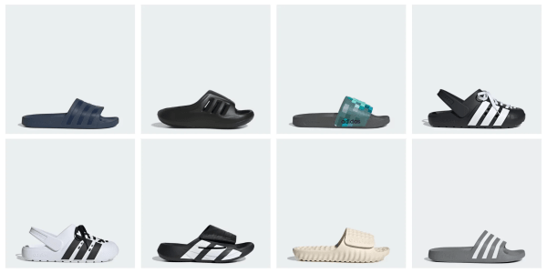 A collage of different shoes