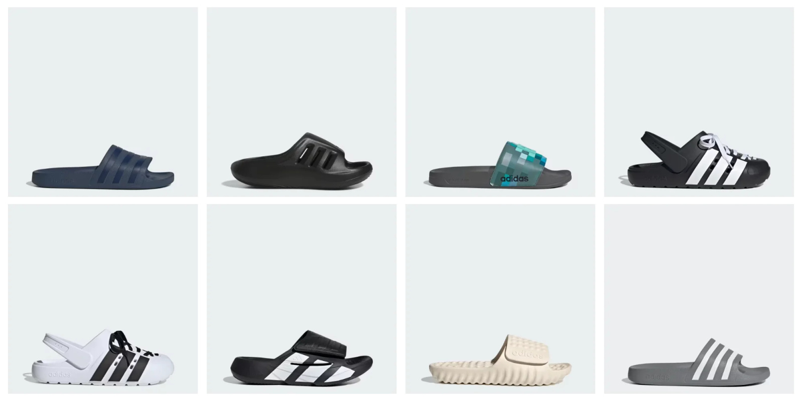 A collage of different shoes
