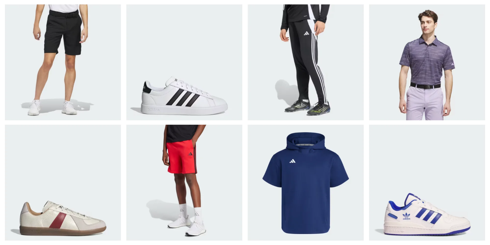 A collage of a man's clothes